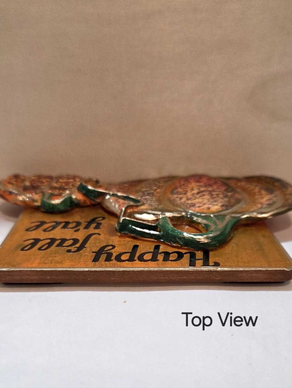3D Handmade Decorative 'Happy Fall Y'all' Pumpkin Desk Sitter or Magnet! - Picture 7 of 14